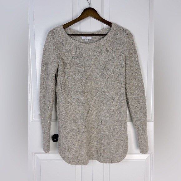Knit Oatmeal Camber & Grace Sweater - Picture 1 of 8